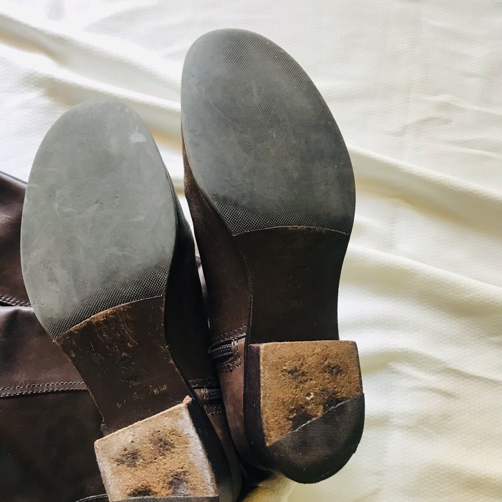 Tory Burch Brown Leather Riding Boots - Picture 8 of 11